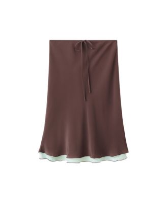 Women's Fluid Midi A-Line Skirt