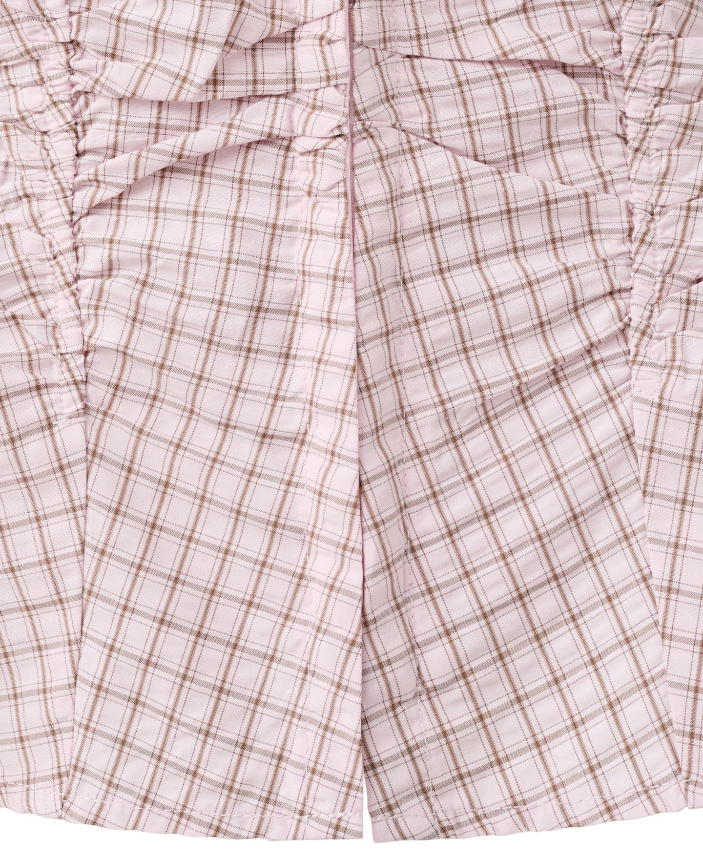 Женская блузка Mango Checkered V-Neck Sleeveless, цвет: Пастельный розовый — фото 7