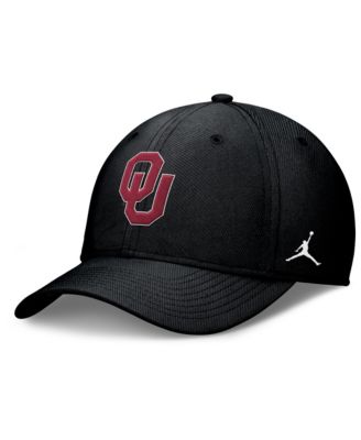 Men's Black Oklahoma Sooners Rise Swoosh Dri-FIT Flex Hat