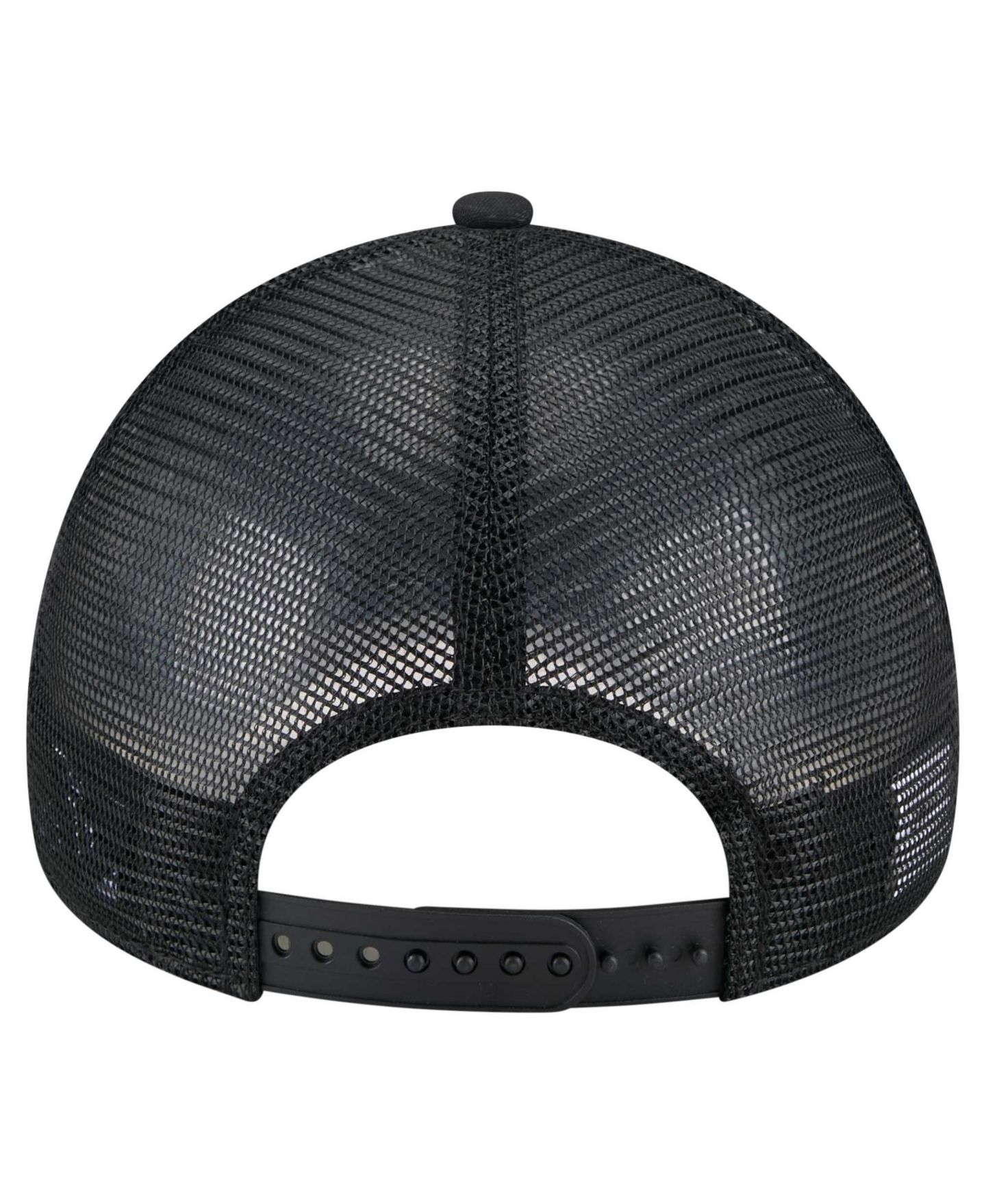 Мужская кепка New Era Black Athletics 9FORTY A-Frame Trucker Adjustable Hat — фото 4