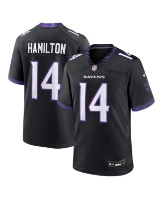Men's Kyle Hamilton Black Baltimore Ravens Alternate Game Jersey