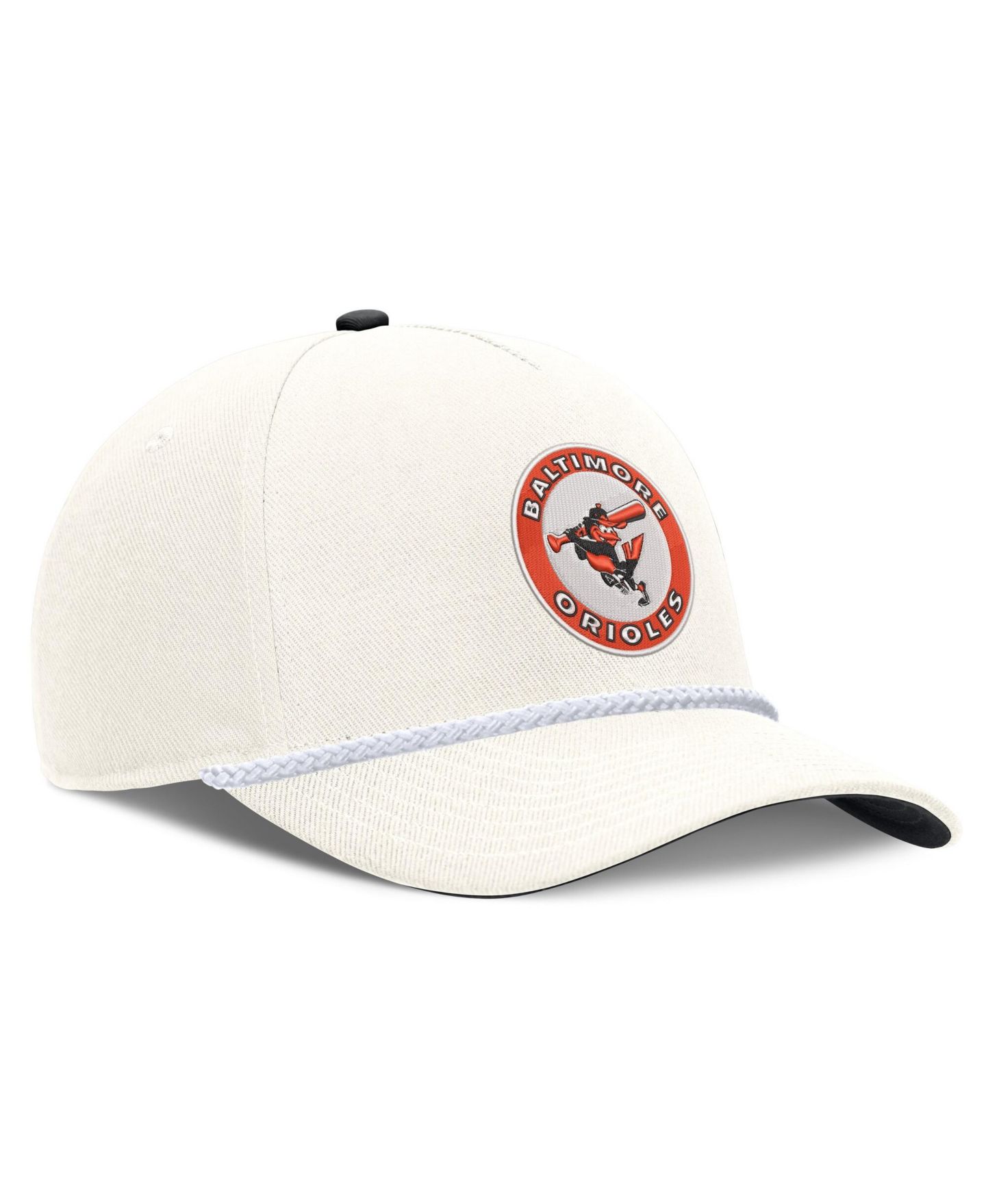 Мужская кепка Nike Cream Baltimore Orioles Cooperstown Rise Adjustable Hat — фото 3