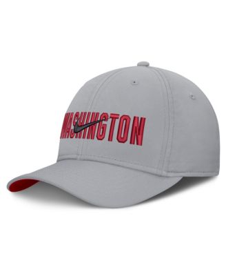 Men's Gray Washington Nationals Primetime Rise Dri-FIT Flex Hat