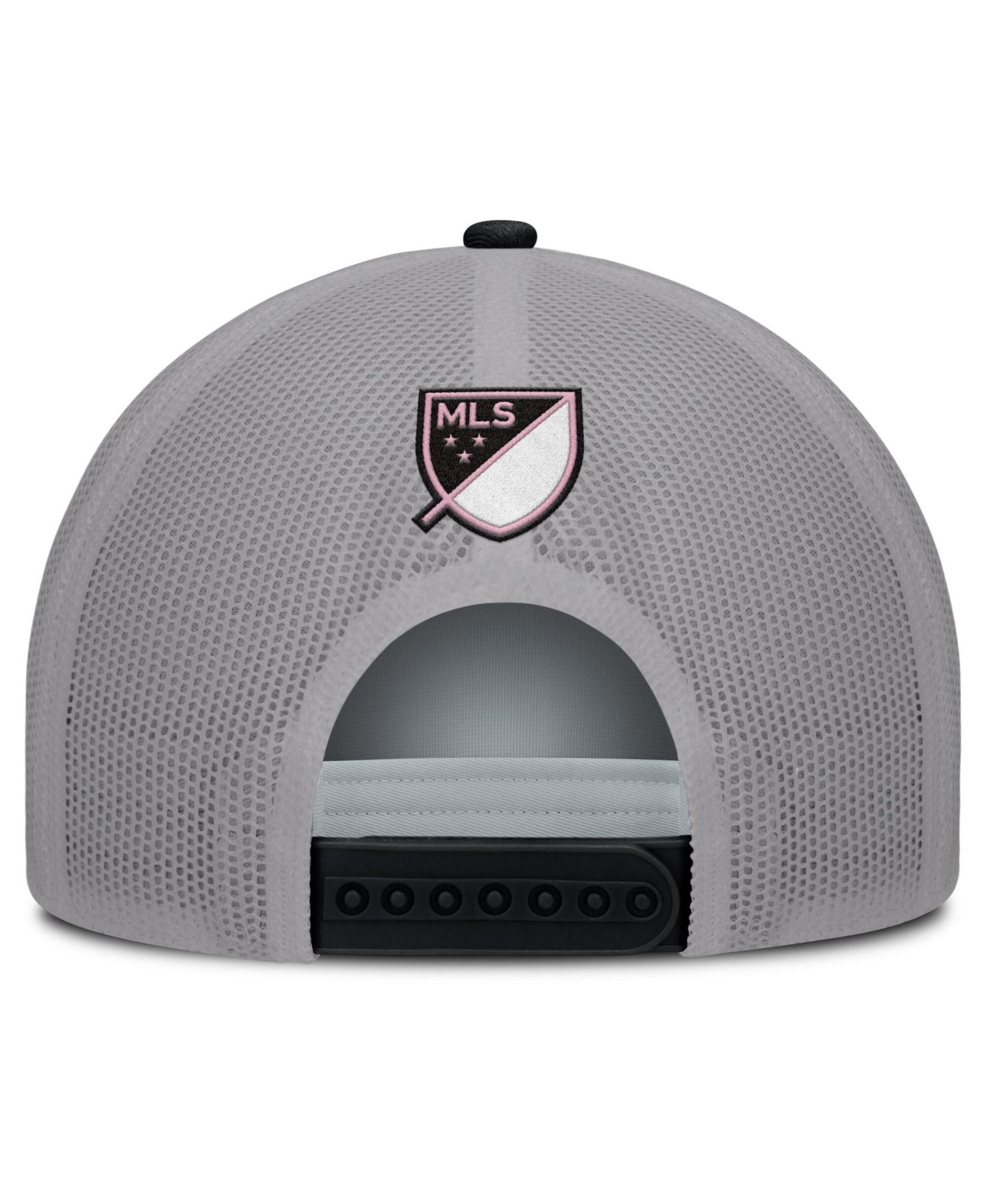 Мужская кепка Fanatics White Inter Miami CF On Deck A-Frame Trucker Adjustable Hat — фото 4