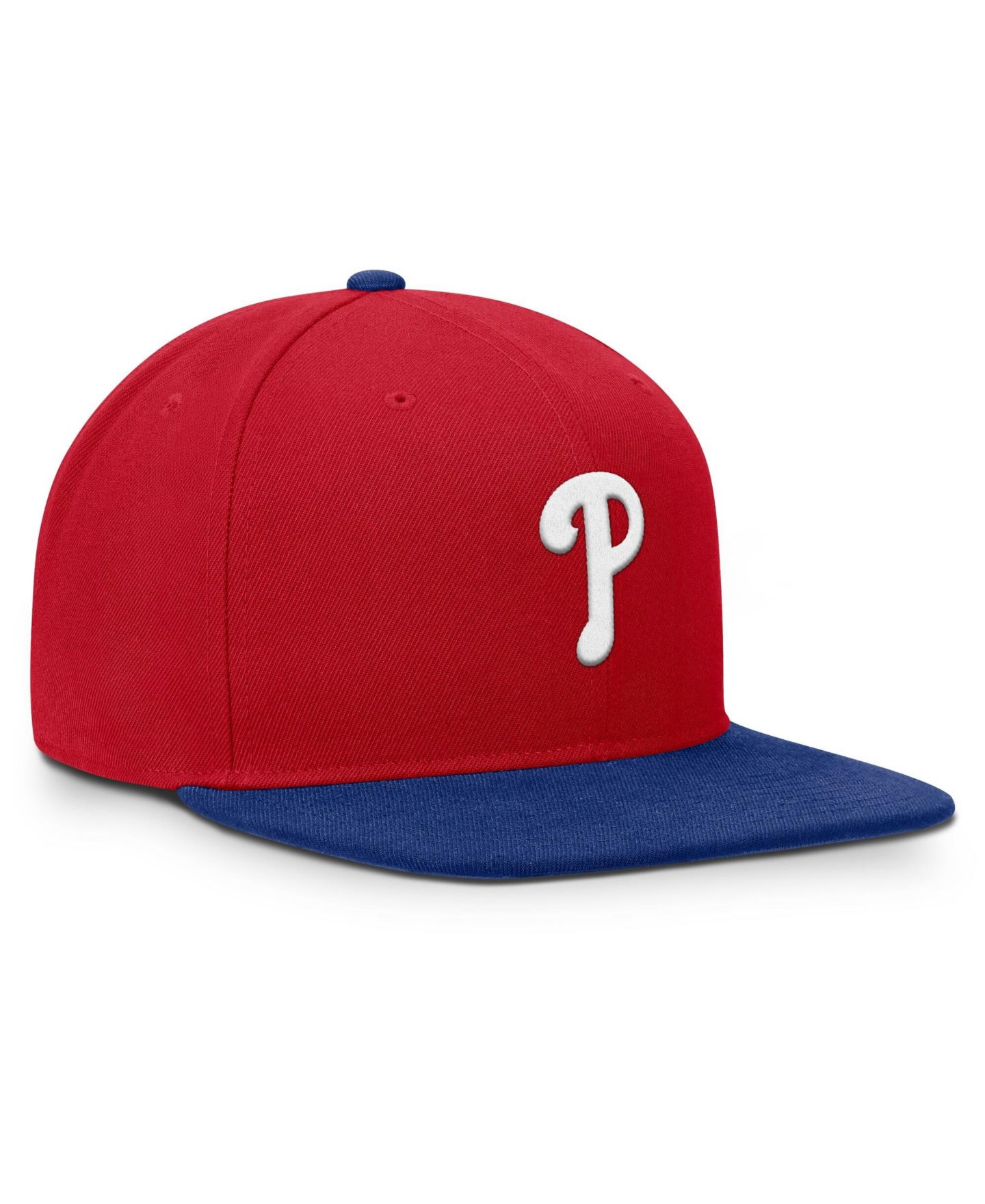 Мужская кепка Nike Red/Royal Philadelphia Phillies Primetime Pro Dri-FIT Snapback Hat — фото 3
