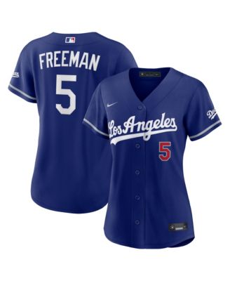 Women's Freddie Freeman Royal Los Angeles Dodgers Alternate Stadium Jersey