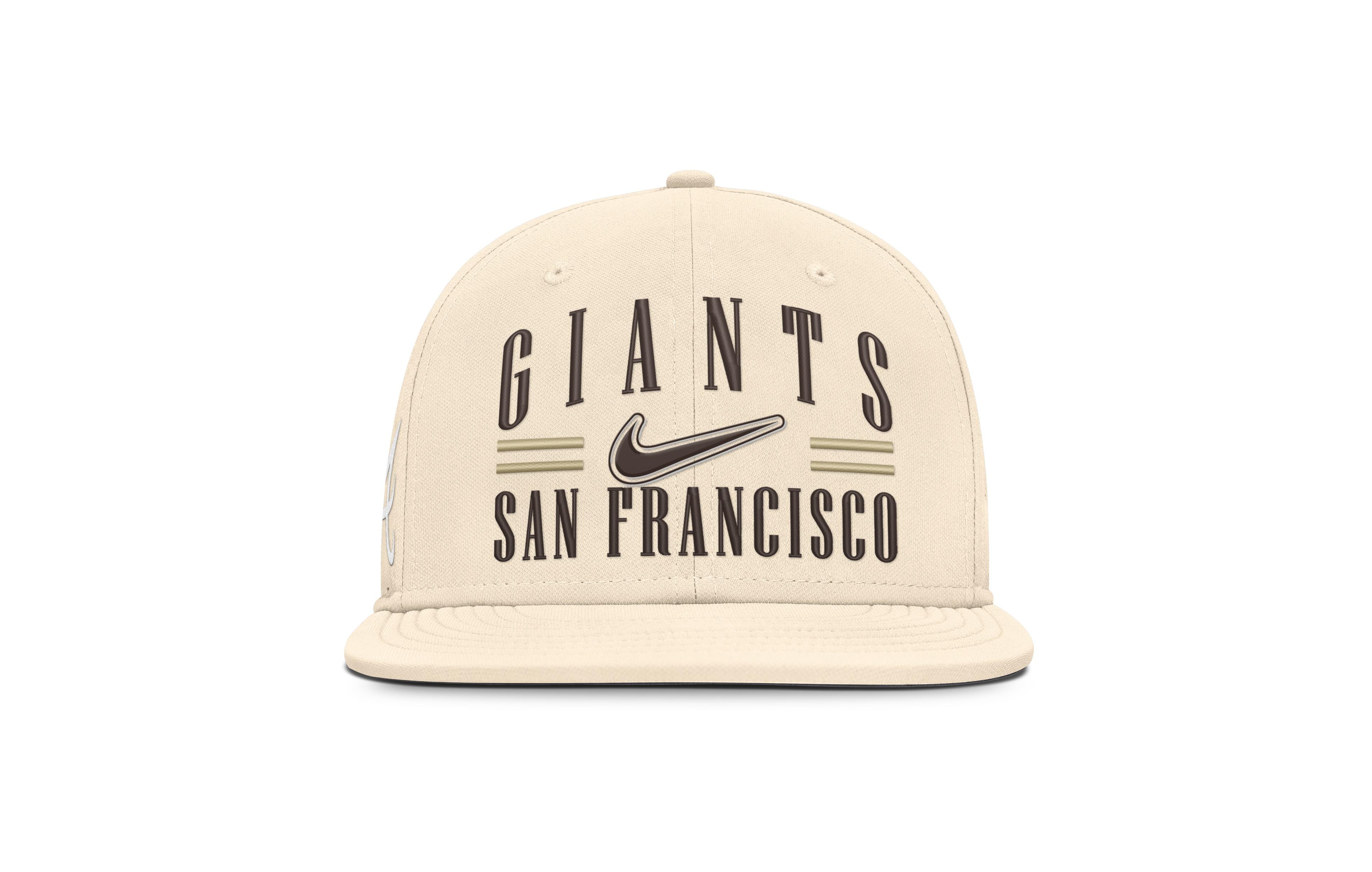 Nike Men's Natural San Francisco Giants True Dri-fit AeroBill Fitted Hat