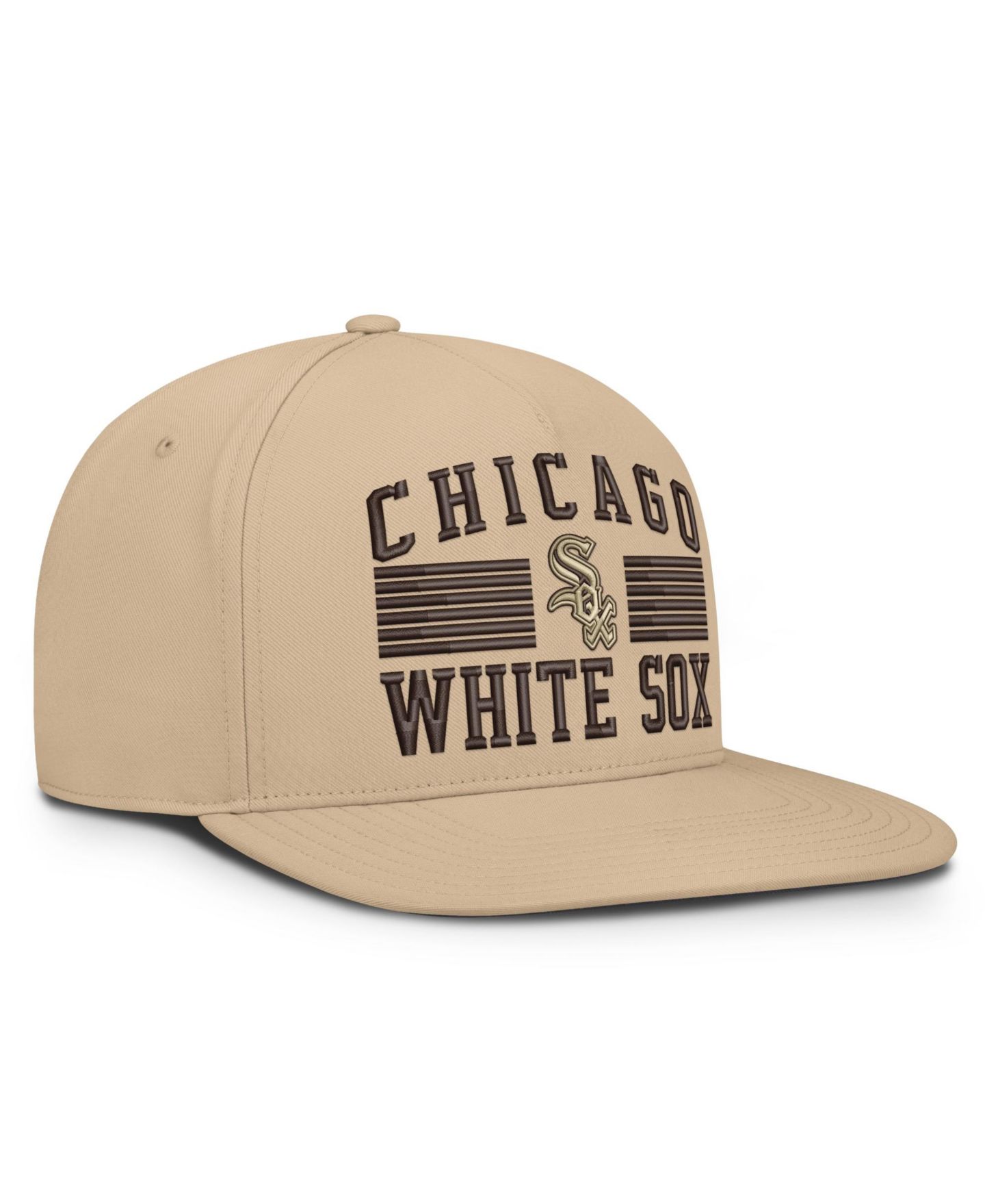 Мужская кепка Nike Khaki Chicago White Sox Desert Pro AeroBill Dri-FIT Snapback Hat — фото 3