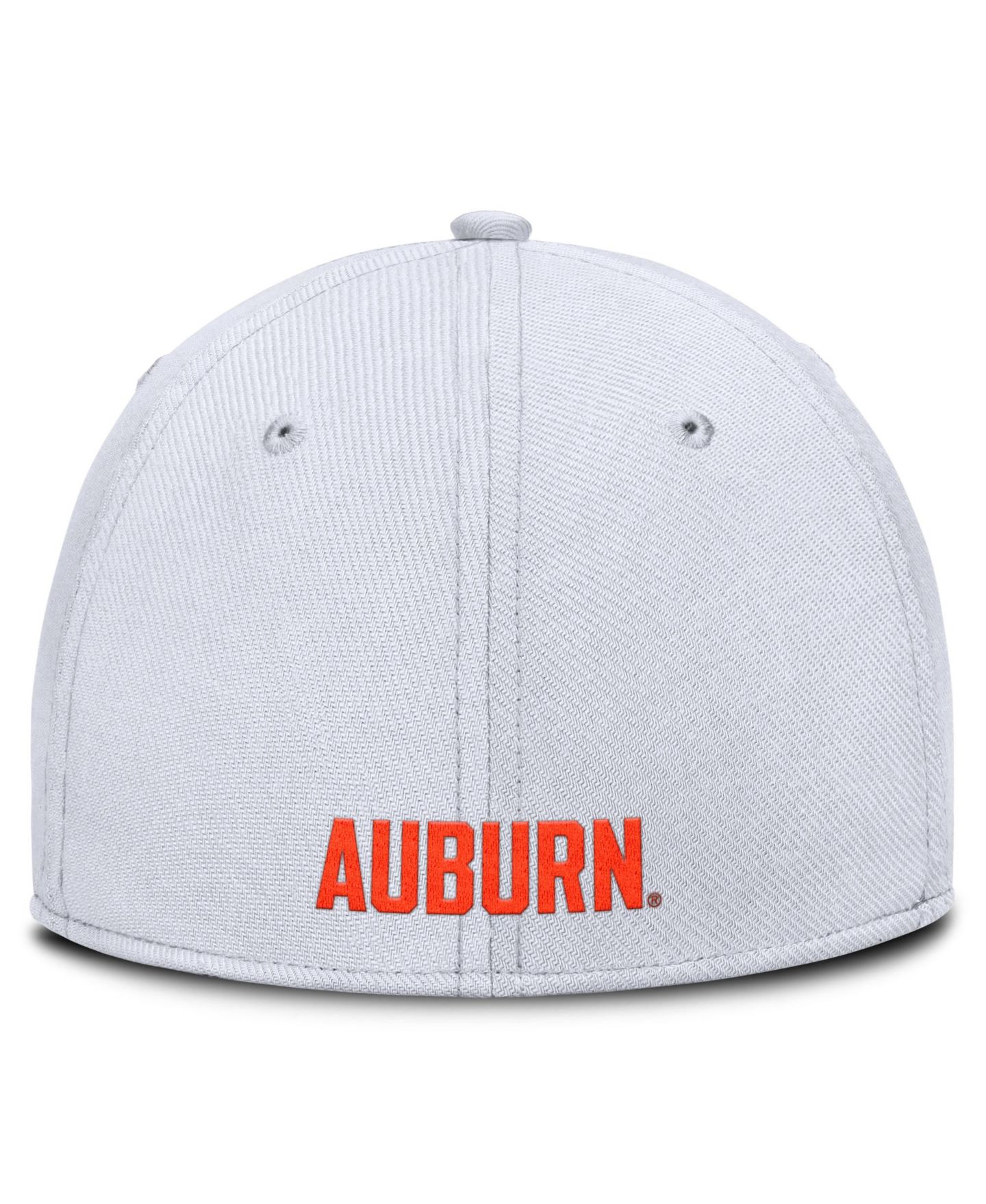 Мужская кепка Nike White Auburn Tigers Rise Swoosh Dri-FIT Flex Hat — фото 4