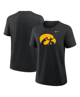 Women's Black Iowa Hawkeyes Primary Logo T-Shirt