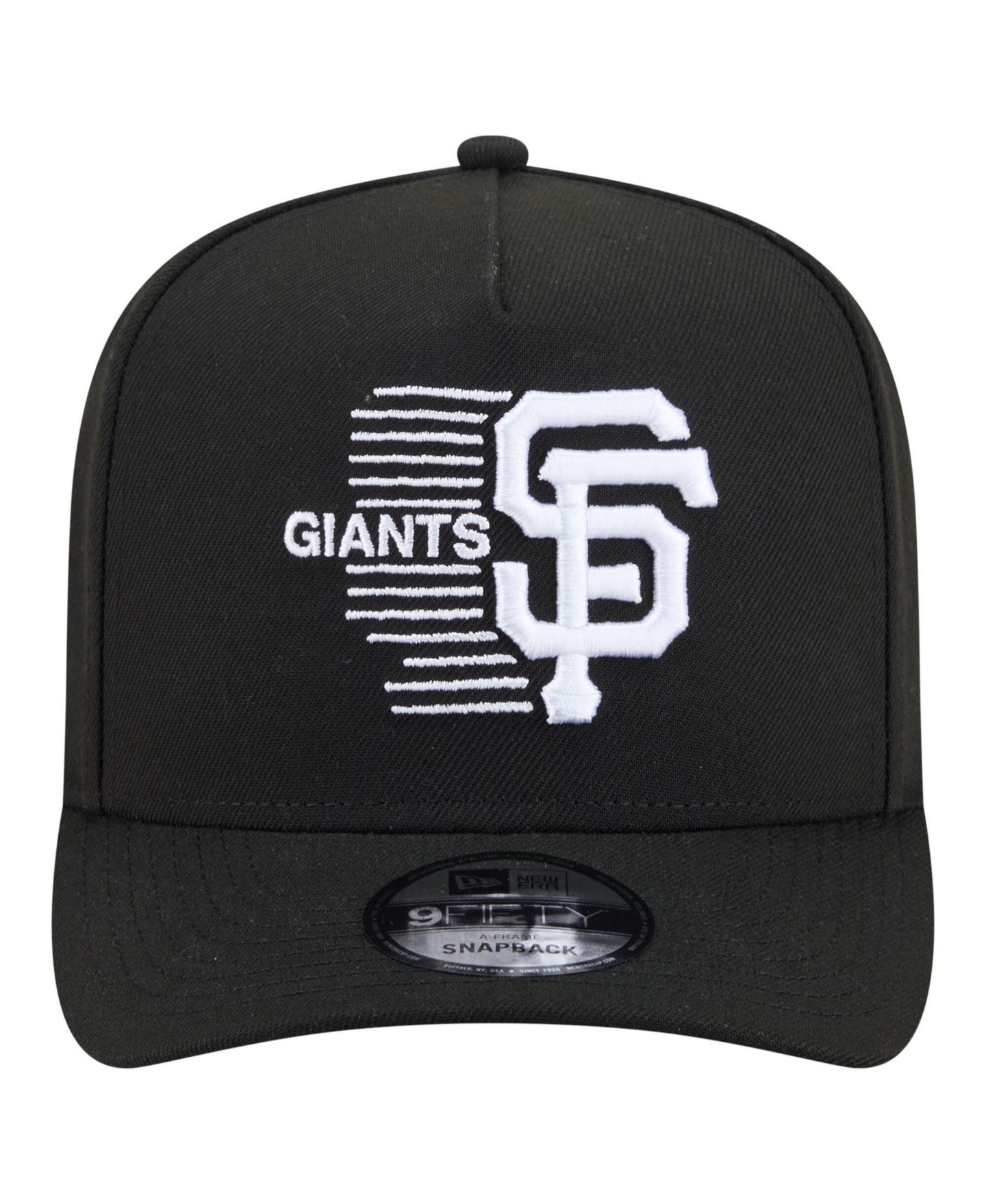 Мужская кепка New Era Black San Francisco Giants Motion A-Frame 9FIFTY Snapback Hat — фото 2