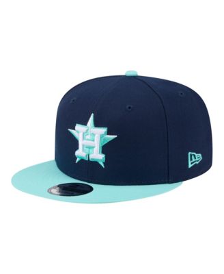 Men's Navy/Turquoise Houston Astros Two-Tone Color Pack 9FIFTY Snapback Hat