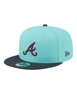 Men's Turquoise/Charcoal Atlanta Braves Two-Tone Color Pack 9FIFTY Snapback Hat