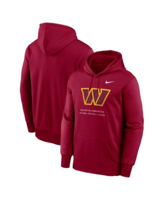 Men's Red Washington Commanders Toss Sweep Therma-FIT Hoodie
