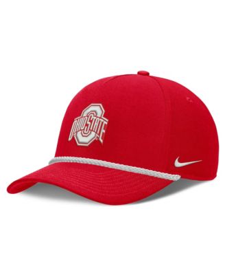 Men's and Women's Scarlet Ohio State Buckeyes Rope Rise Adjustable Hat