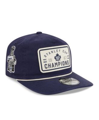 Men's Navy Toronto Maple Leafs Throwback Stanley Cup Champions Side Patch 19TWENTY Adjustable Hat
