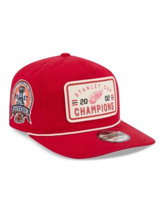 Men's Red Detroit Red Wings Throwback Stanley Cup Champions Side Patch 19TWENTY Adjustable Hat