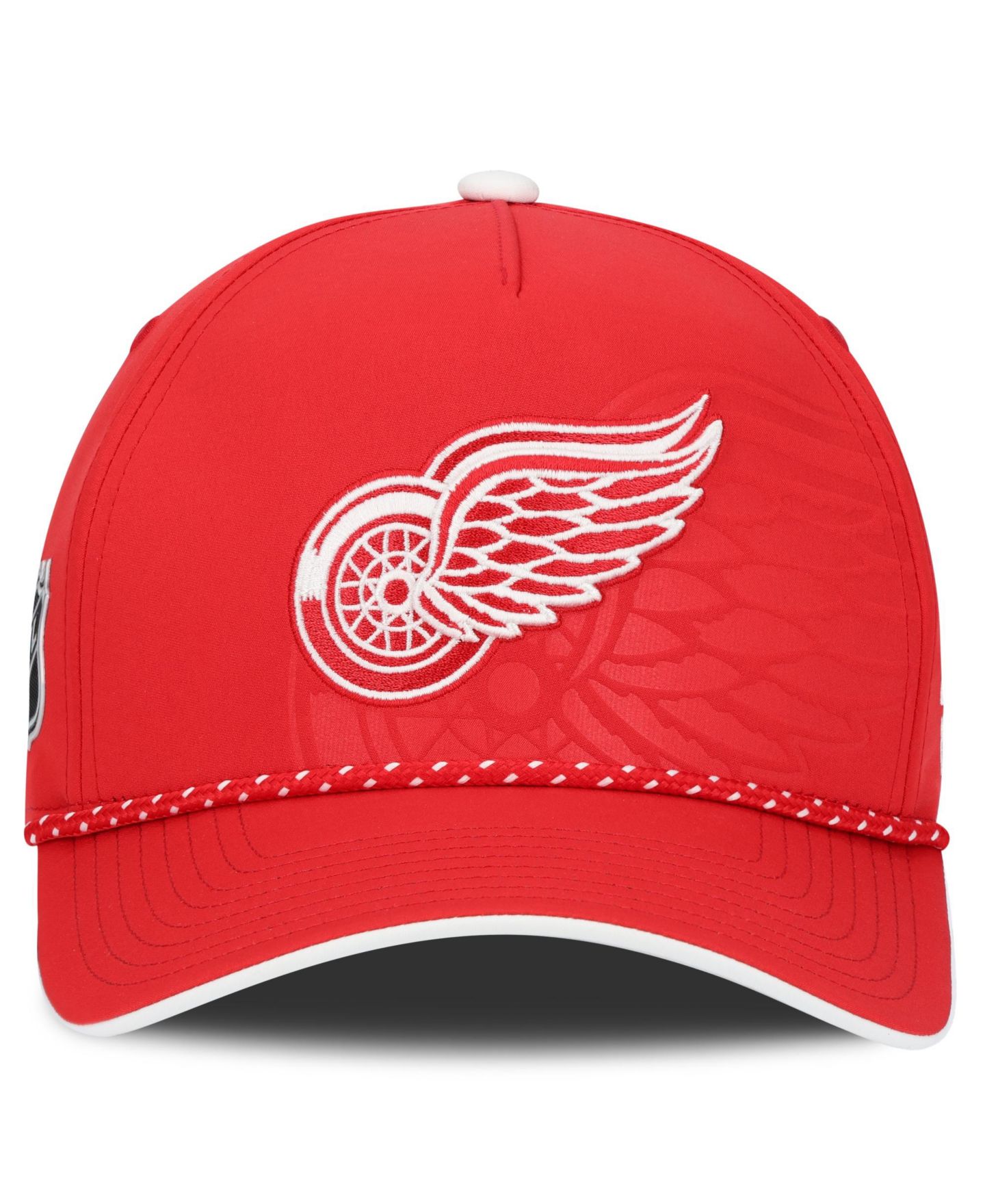 Мужская кепка Fanatics Red Detroit Red Wings On Stage Podium A-Frame Adjustable Hat — фото 2