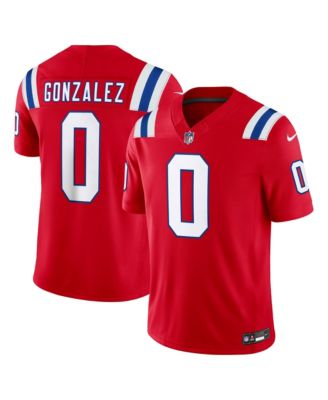 Men's Christian Gonzalez Red New England Patriots Alternate Vapor F.U.S.E. Stitched Limited Jersey