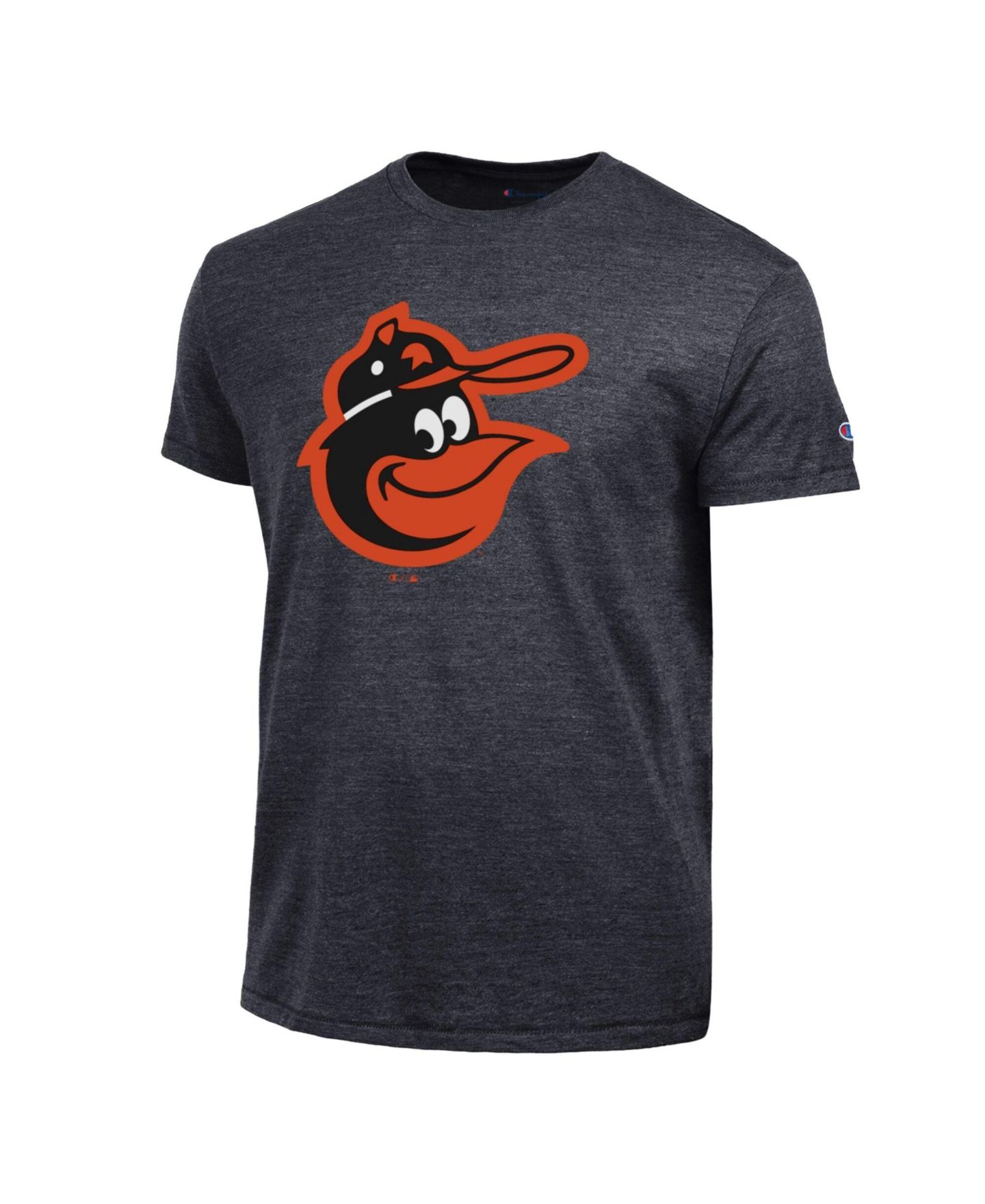 Мужская футболка Champion Black Baltimore Orioles Cooperstown Logo Tri-Blend — фото 2