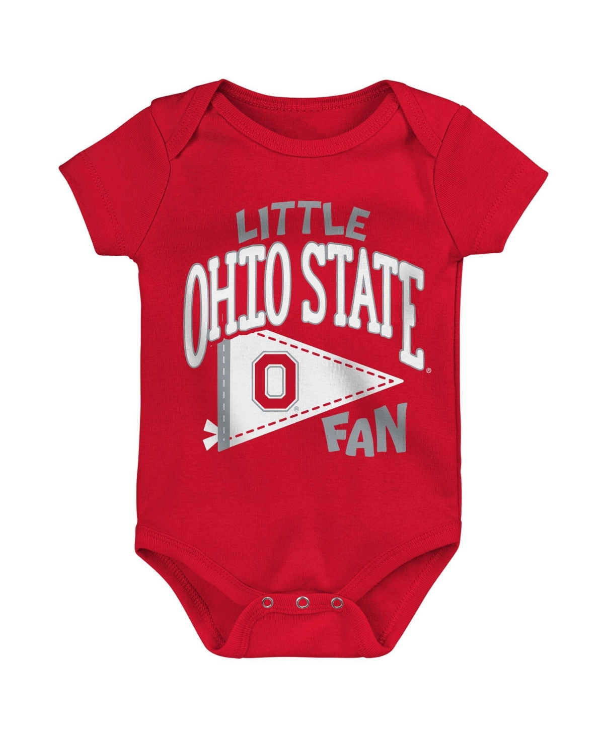 Outerstuff Baby Boys and Girls Scarlet Ohio State Buckeyes Little Banner Bodysuit - Scarlet
