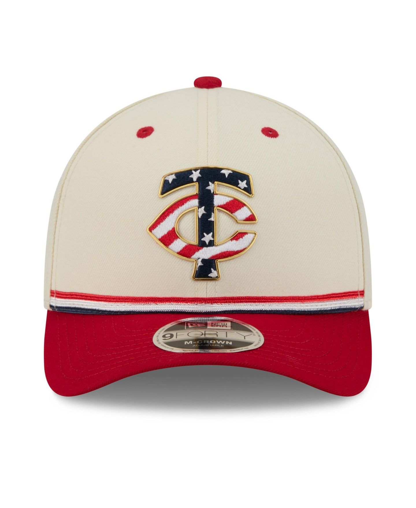 Детская кепка New Era Cream/Red Minnesota Twins USA 250 9FORTY M-Crown Adjustable Hat — фото 2