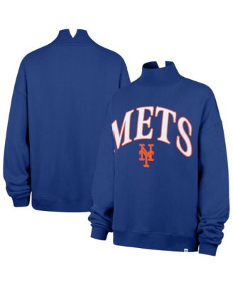 Women's Royal New York Mets Oversized Vantage Mock Neck Sweatshirt