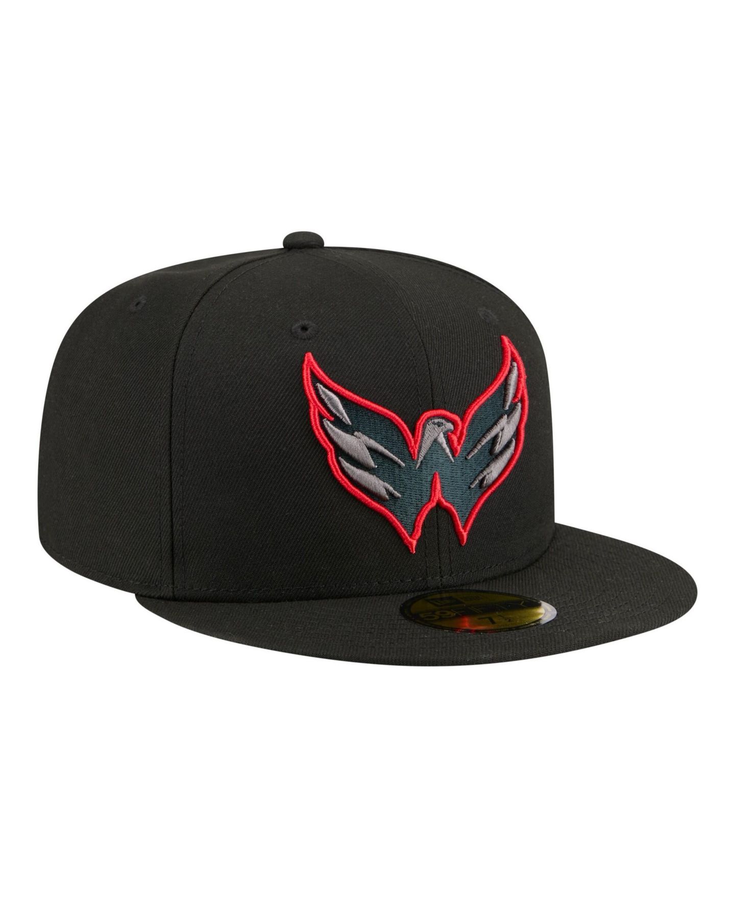 Мужская кепка New Era Black Washington Capitals Color Pop 59FIFTY Fitted Hat — фото 3