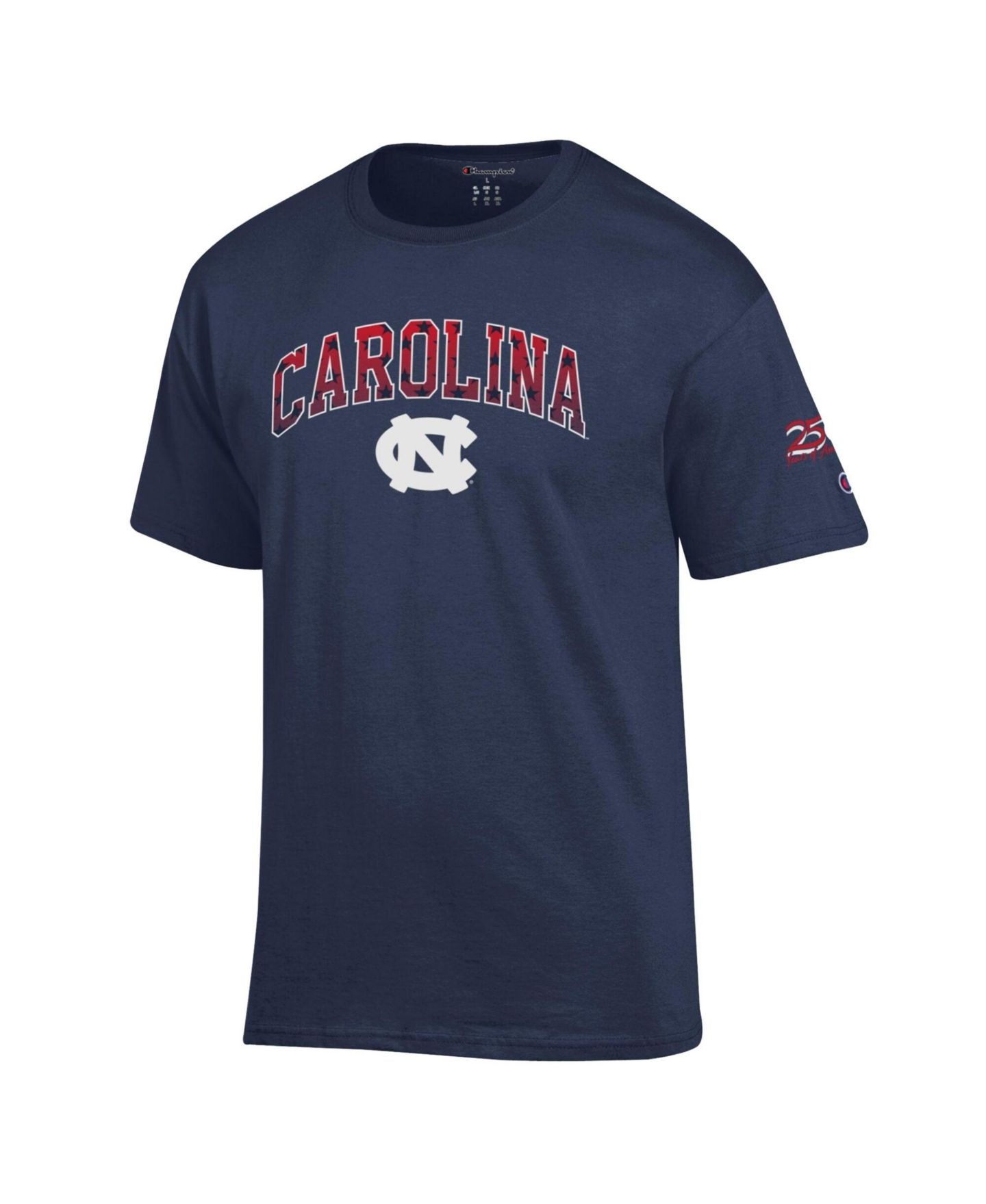 Мужские футболки Champion Navy North Carolina Tar Heels Americana 250th Arch — фото 2