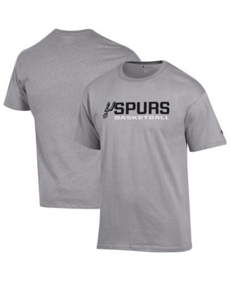 Men's Gray San Antonio Spurs Basketball Jersey Cotton T-Shirt