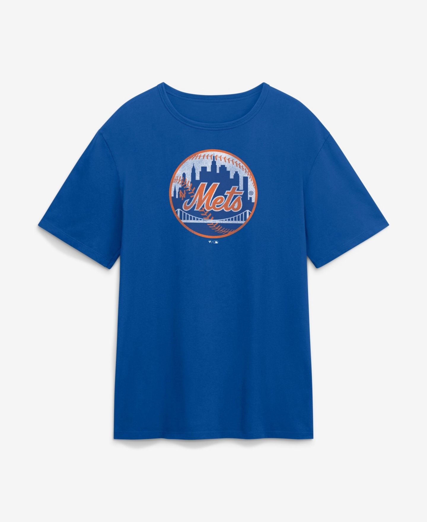 Мужская футболка Fanatics Royal New York Mets Vintage Logo Legacy — фото 1