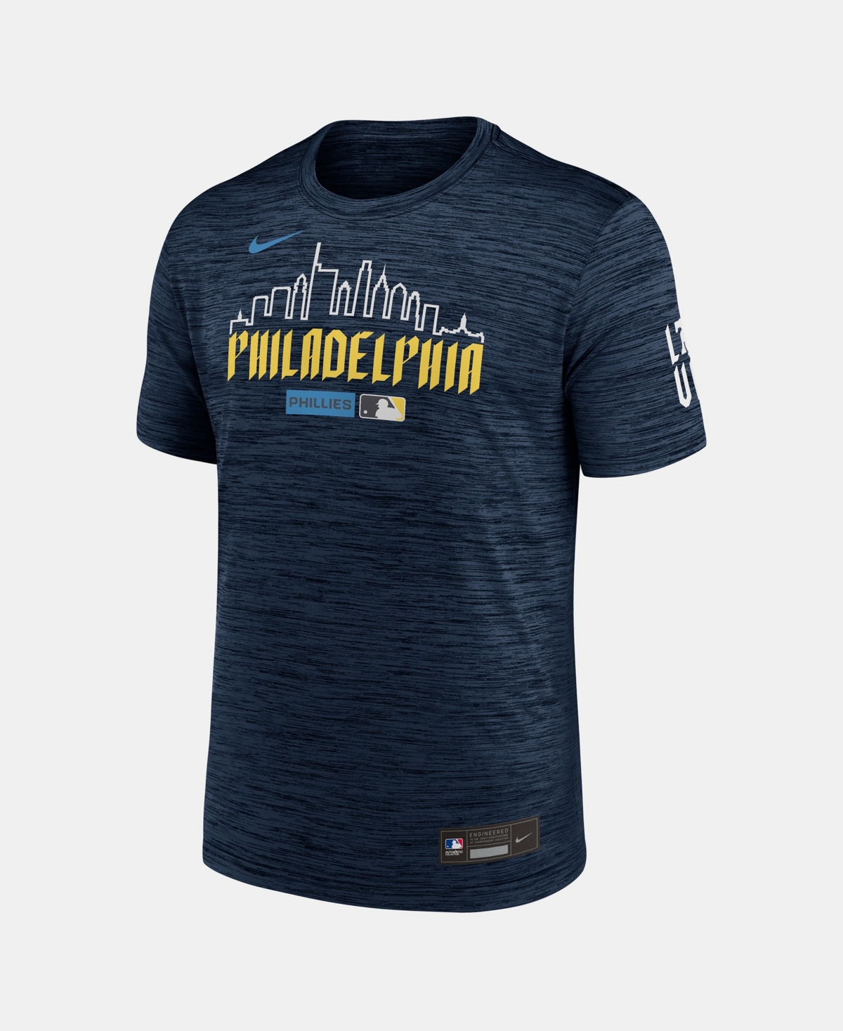 Nike Men's Navy Philadelphia Phillies Authentic Collection City Connect Velocity Dri-fit T-Shirt