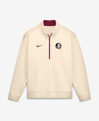 Men's Cream Florida State Seminoles Primetime Club Fleece Half-Zip Pullover Sweatshirt