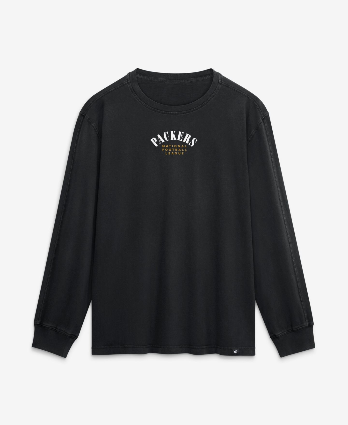 Мужская футболка Fanatics Black Green Bay Packers Relaxed Fullback Drive Long Sleeve Fashion — фото 2