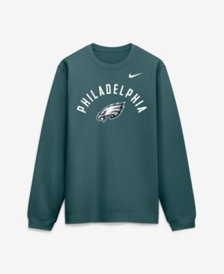 Men's Midnight Green Philadelphia Eagles Defensive Leader Club Fleece Pullover Sweatshirt