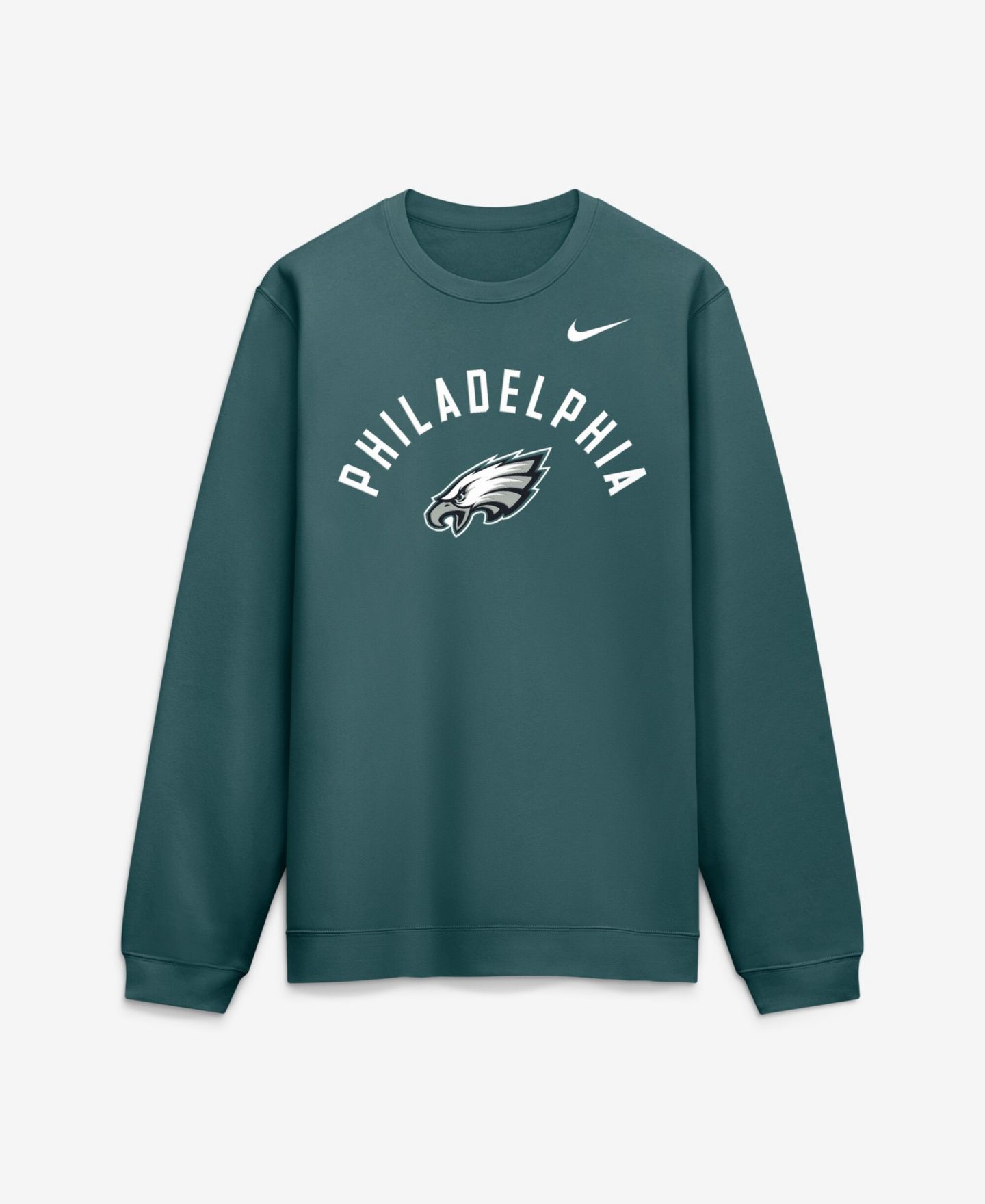 Мужской свитшот Nike Midnight Green Philadelphia Eagles Defensive Leader Club Fleece Pullover — фото 1