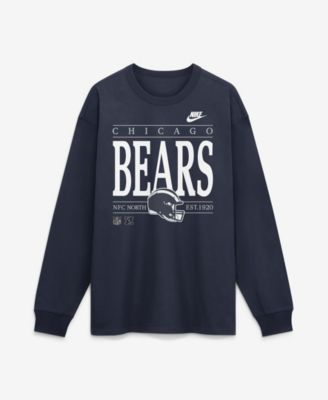 Men's Navy Chicago Bears Red Zone Long Sleeve Max90 T-Shirt
