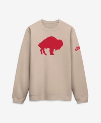 Men's Sand Buffalo Bills I-Formation Rewind Club Crew Sweatshirt