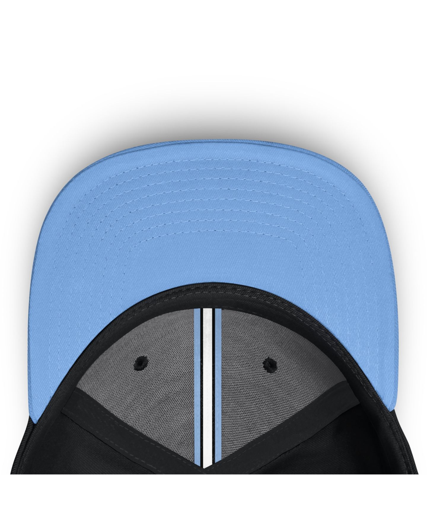 Мужской головной убор Fanatics Black/Light Blue Utah Mammoth Flex Fit Hat — фото 5