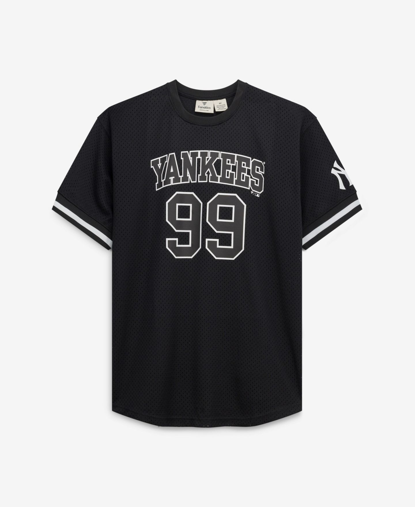 Мужской топ Fanatics Aaron Judge Black/White New York Yankees Big & Tall Heavyweight Mesh Jersey — фото 2
