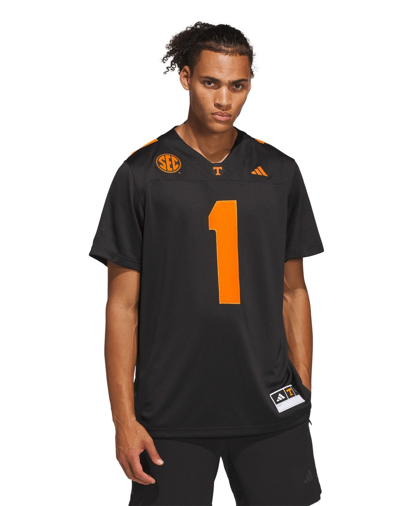 Мужской топ adidas Black Tennessee Volunteers Premier Jersey — фото 1