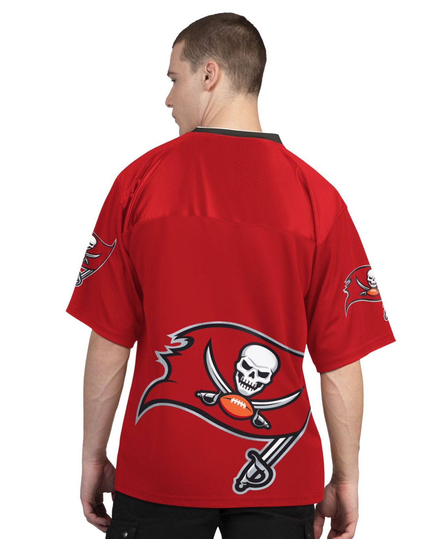 Мужские футболки Starter 2-Pack Red/White Tampa Bay Buccaneers Short Sleeve Long Sleeve Combo Pack — фото 4