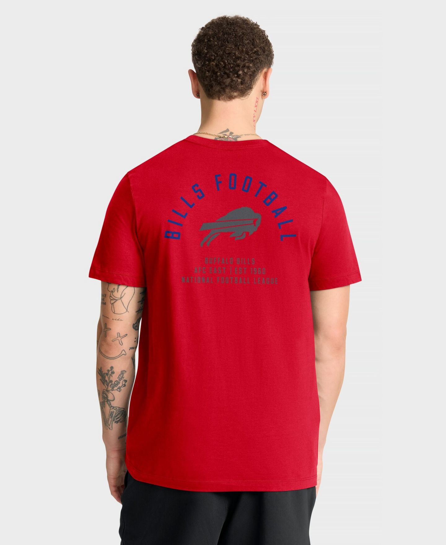 Мужская футболка Nike Red Buffalo Bills Split Logo — фото 5