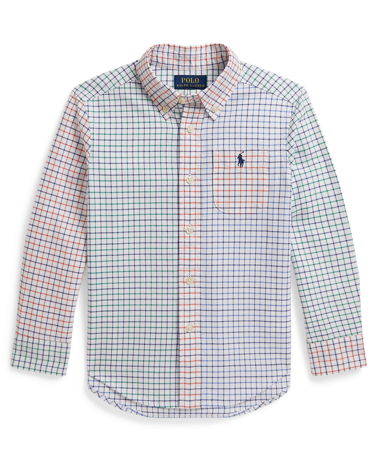 Polo Ralph Lauren Boys' 2T-7 Tattersall Cotton Oxford Shirt