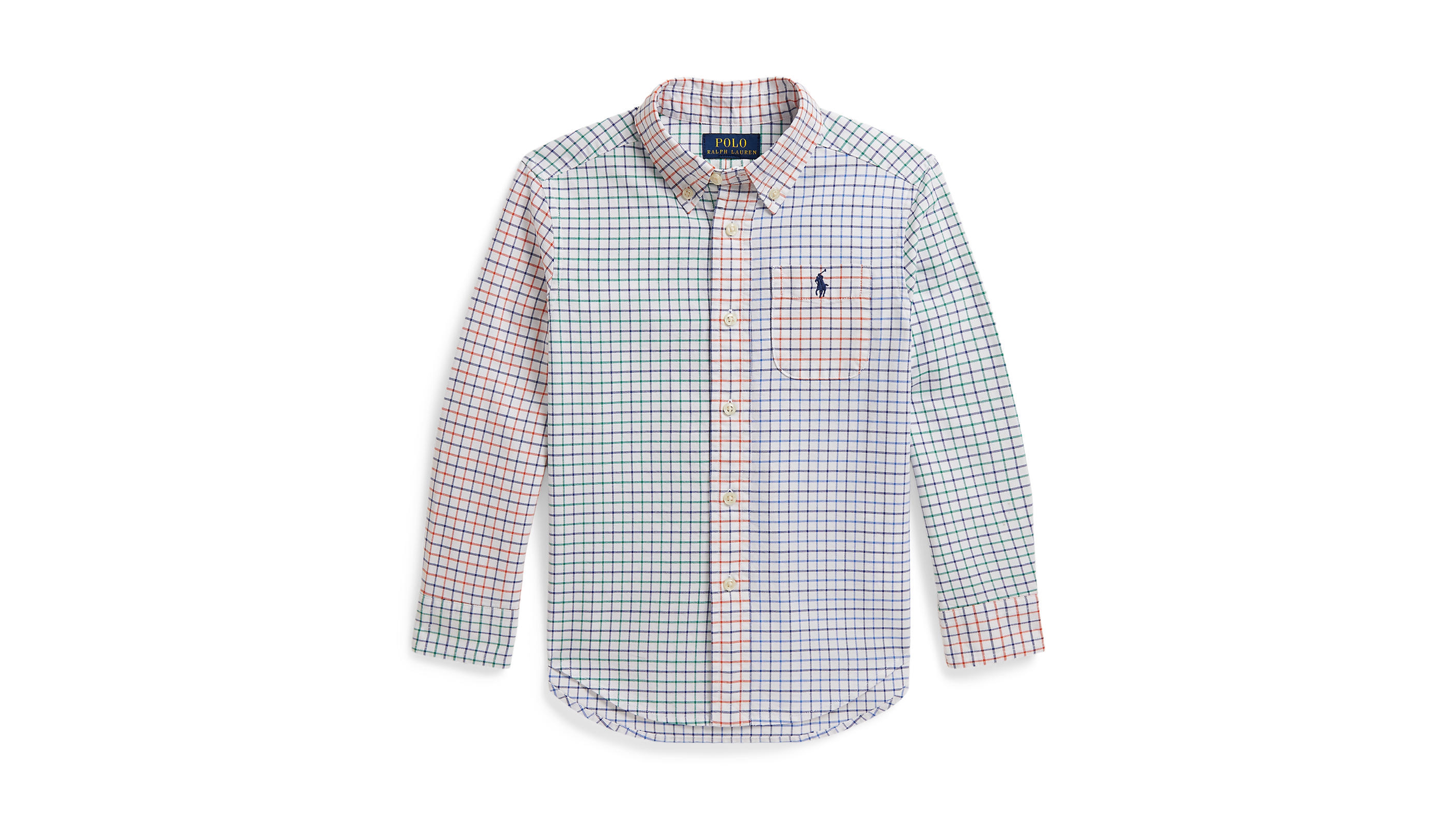 Polo Ralph Lauren Boys' 2T-7 Tattersall Cotton Oxford Shirt