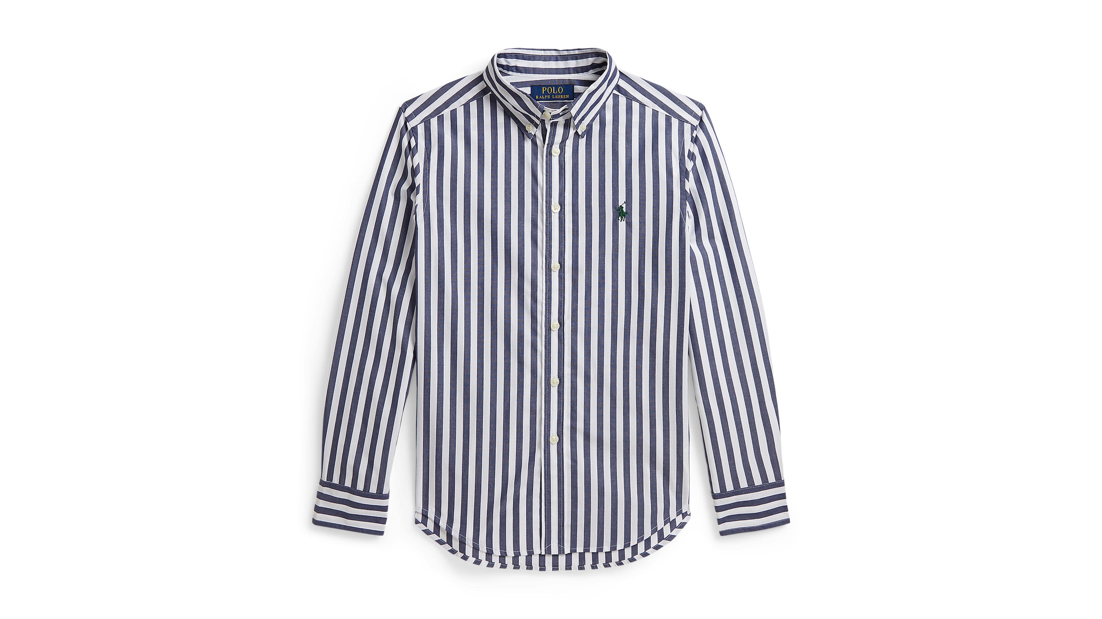 Polo Ralph Lauren Boys' 8-20 Striped Cotton Poplin Shirt