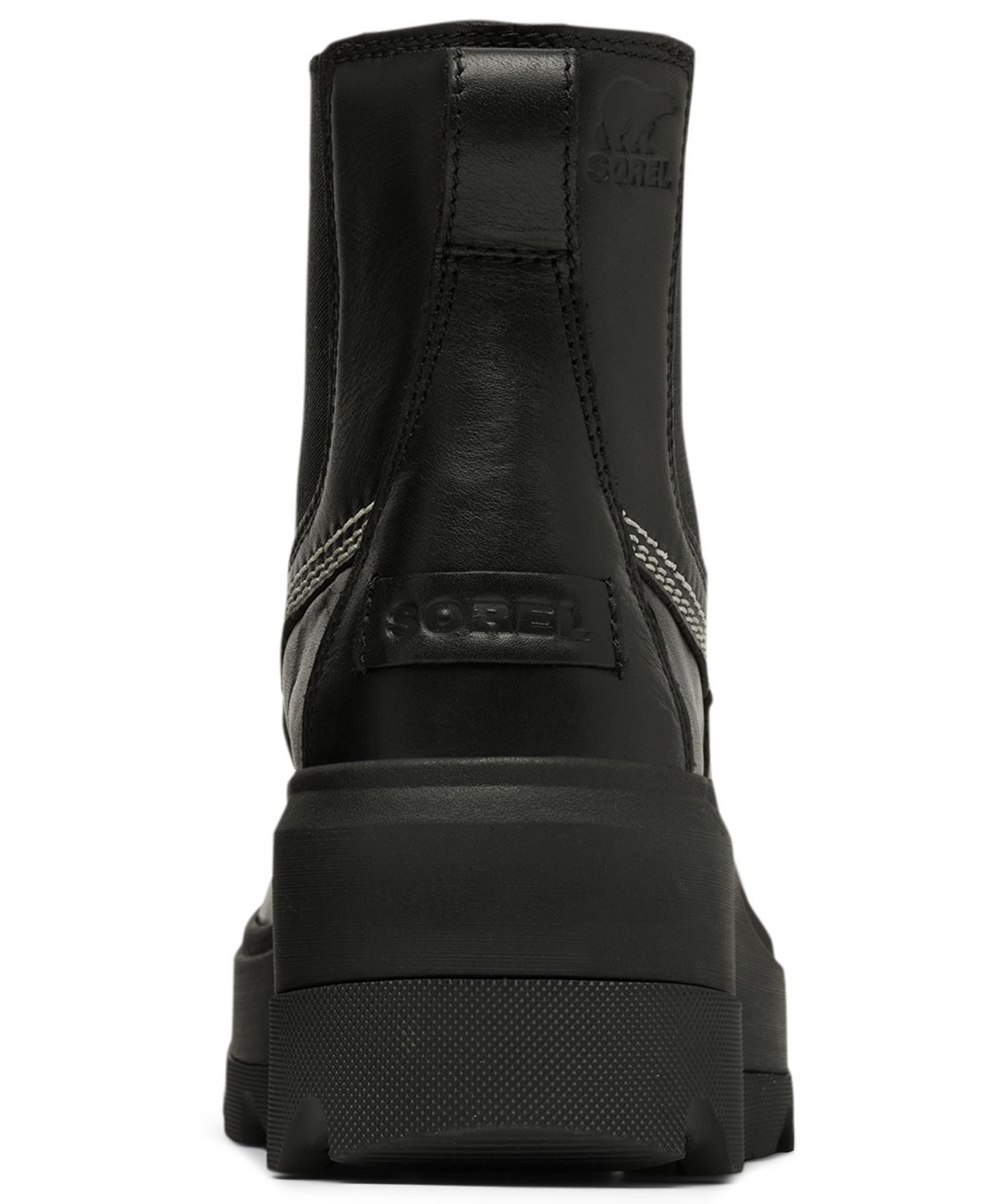 Женские ботинки Sorel Joan Frwd Chelsea Slip-On Booties, цвет: Чёрный / Выбеленный — фото 3