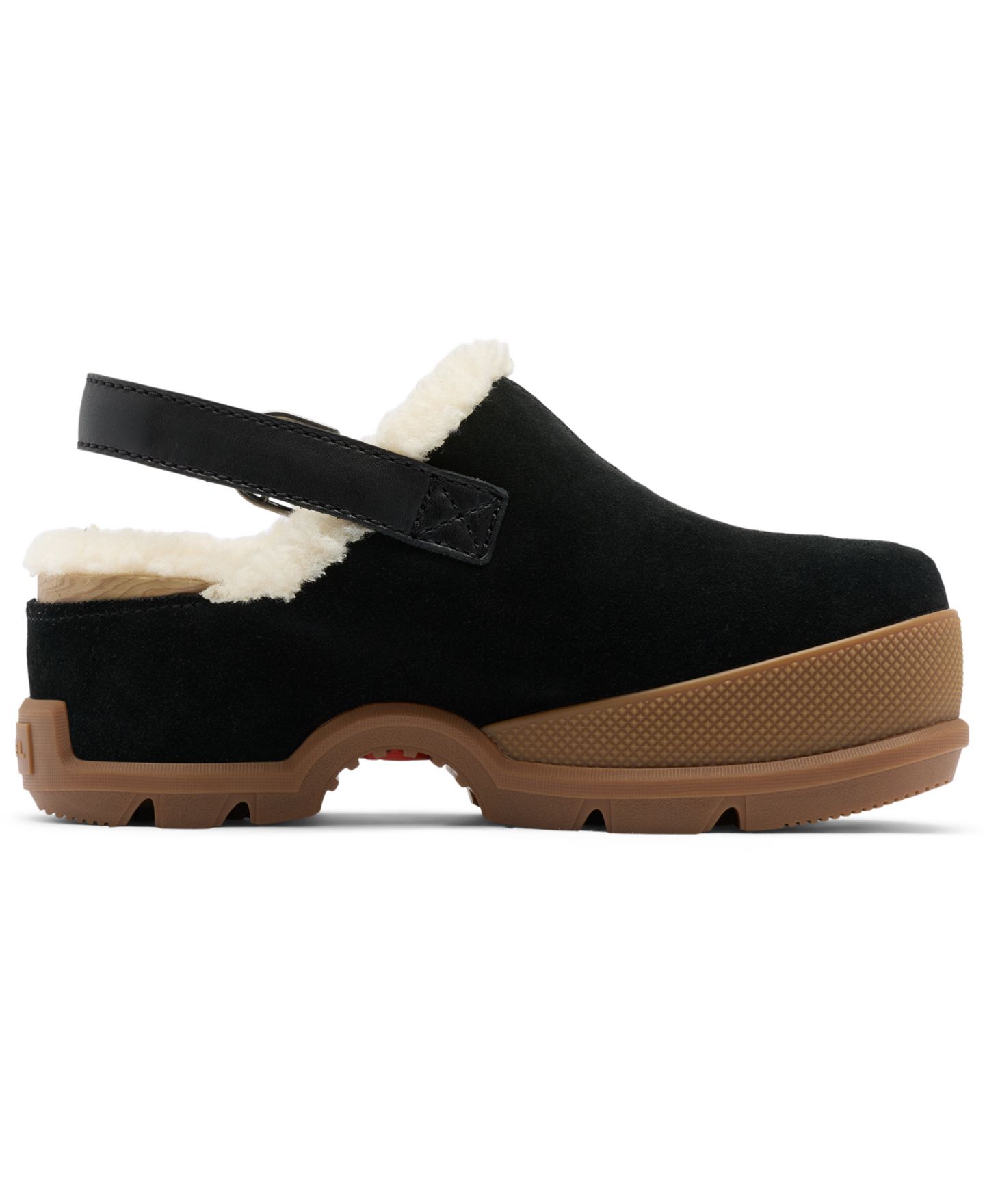 Женские сабо Sorel Roam'N Cozy Slingback, цвет: Чёрный / Карамельный — фото 2