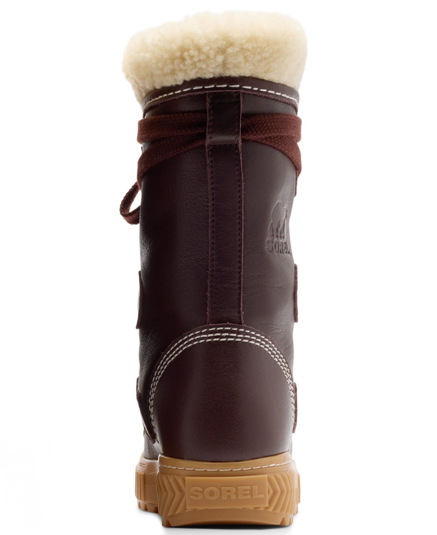 Женские ботинки Sorel Ona Ave Alpine LX Tall, цвет: Красный / Карамельный — фото 5