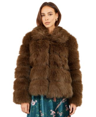 Women's Luxe Faux Fur Coat
